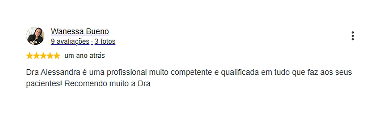 Avaliação de paciente publicada no Google sobre a fonoaudióloga Alessandra Amaral (6)